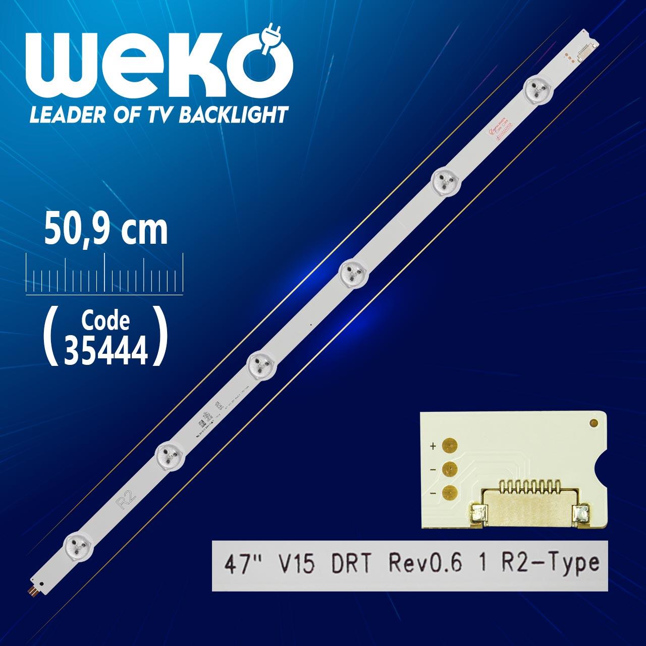 47 V15 DRT REV0.6 1 R2-TYPE - 50.9 CM 6 LEDLİ - (WK-1012)