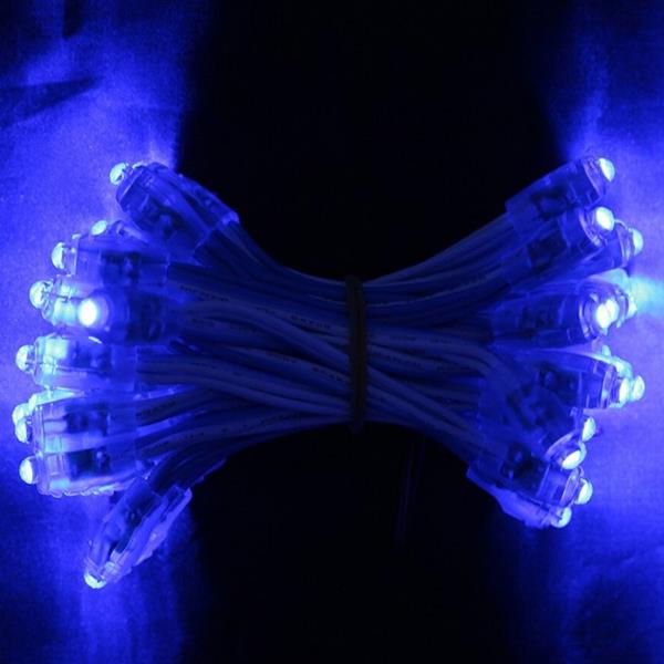 48 LEDLİ MAVİ KABLOLU BAĞ LED