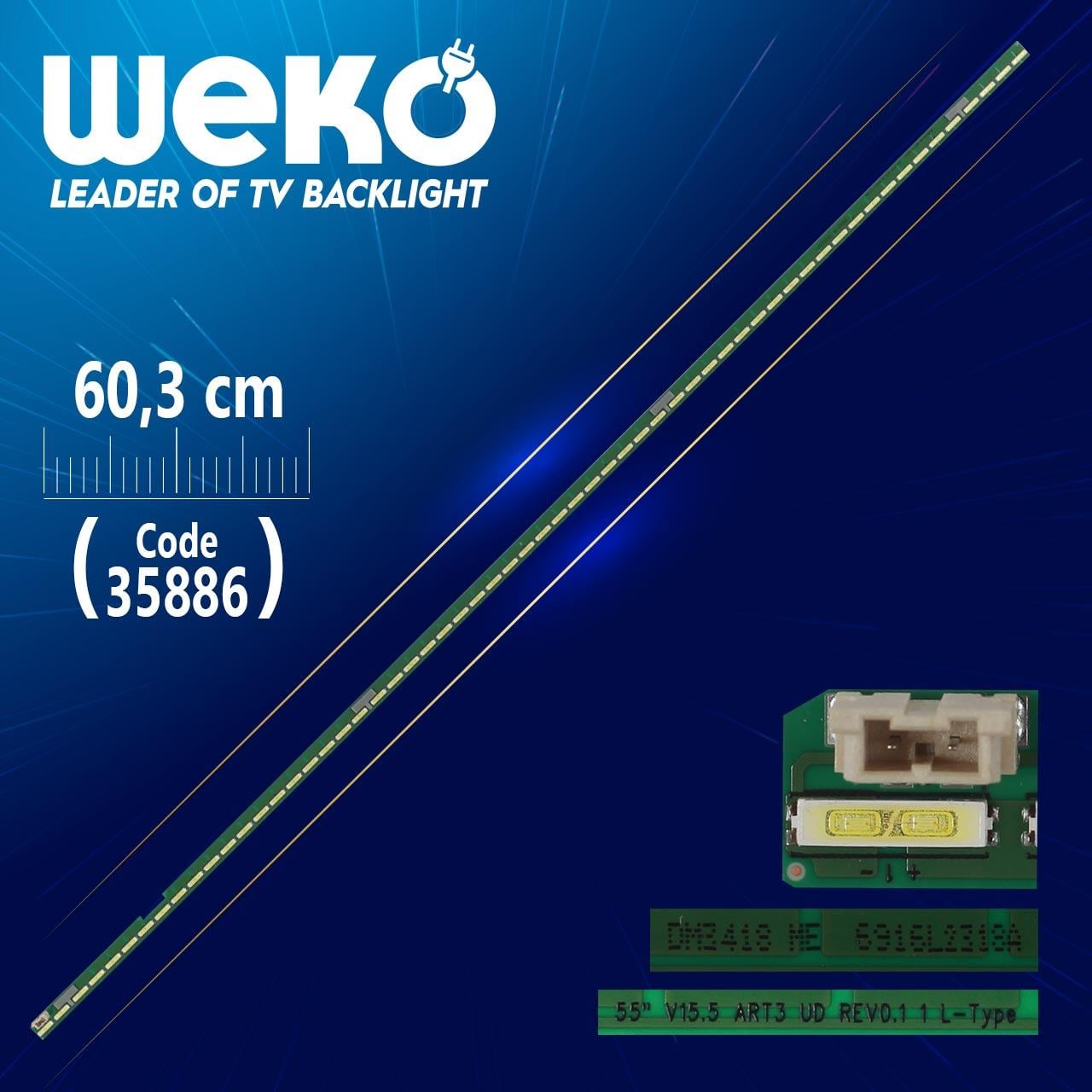 55 V15.5 ART3 UD REV0.1 1 L-TYPE - 60.3 CM 60 LEDLİ - (WK-1348)