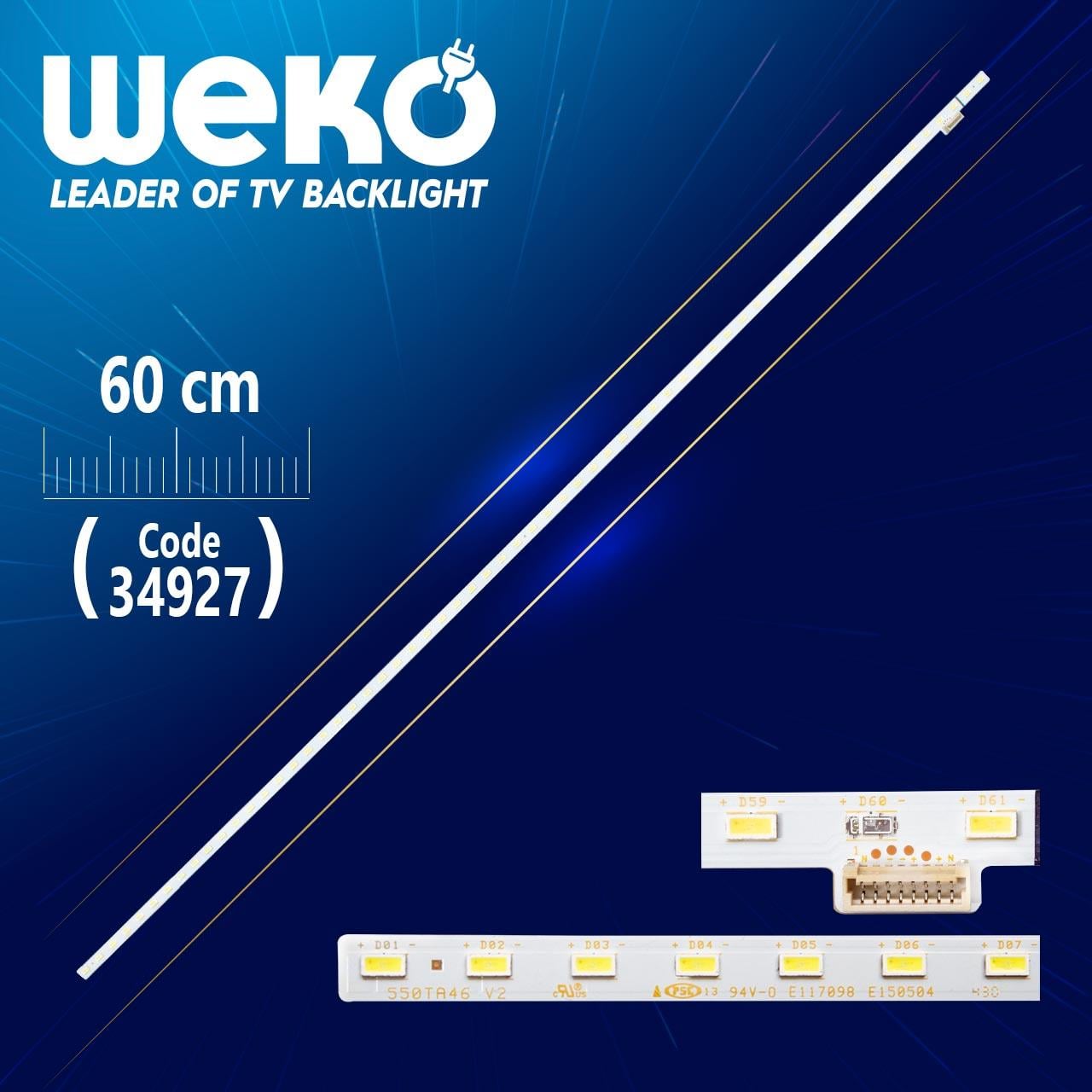 550TA46 V2 - 346S1B - 60 CM 63 LEDLİ - (WK-761)