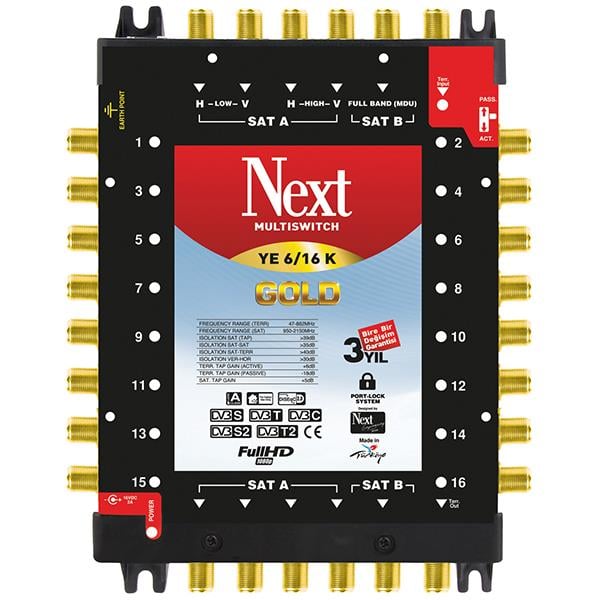 6*16 KASKATLI UYDU SANTRALİ NEXT