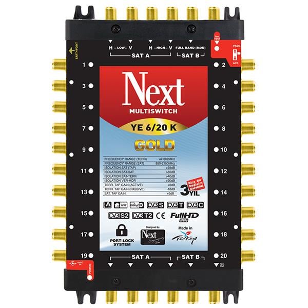 6*20 KASKATLI UYDU SANTRALİ NEXT