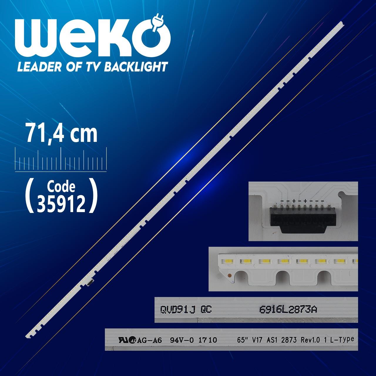 65 V17 AS1 2873 REV1.0 L-TYPE 71.4 CM 132 LEDLİ 6916L2873A