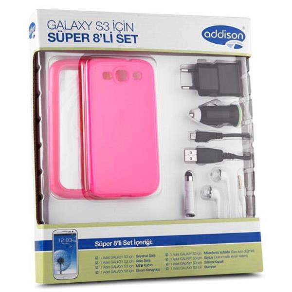 ADDISON IP-591 SAMSUNG GALAXY S3 8Lİ SET