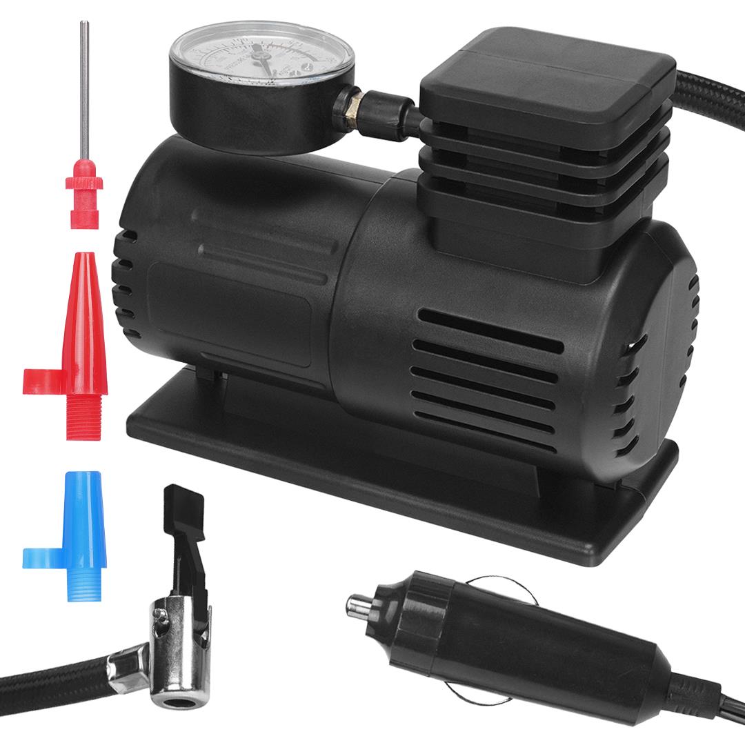 ASONİC HK201 TAŞINABİLİR BİSİKLET - MOTOSİKLET - ARAÇ HAVA KOMPRESÖRÜ 120W 12V ÇAKMAKLIK GİRİŞLİ 150 PSİ