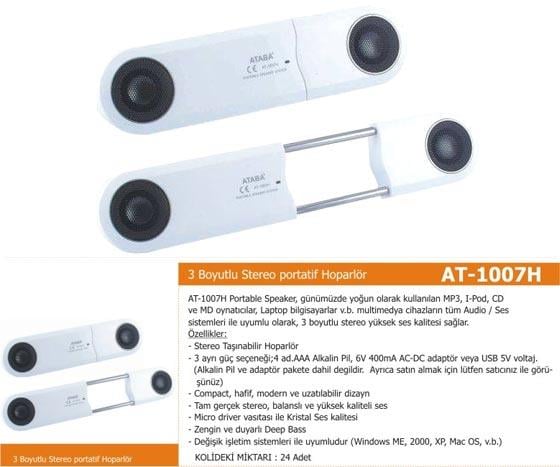 ATABA AT-1007H MP3-BİLGİSAYAR HOPARLÖRÜ