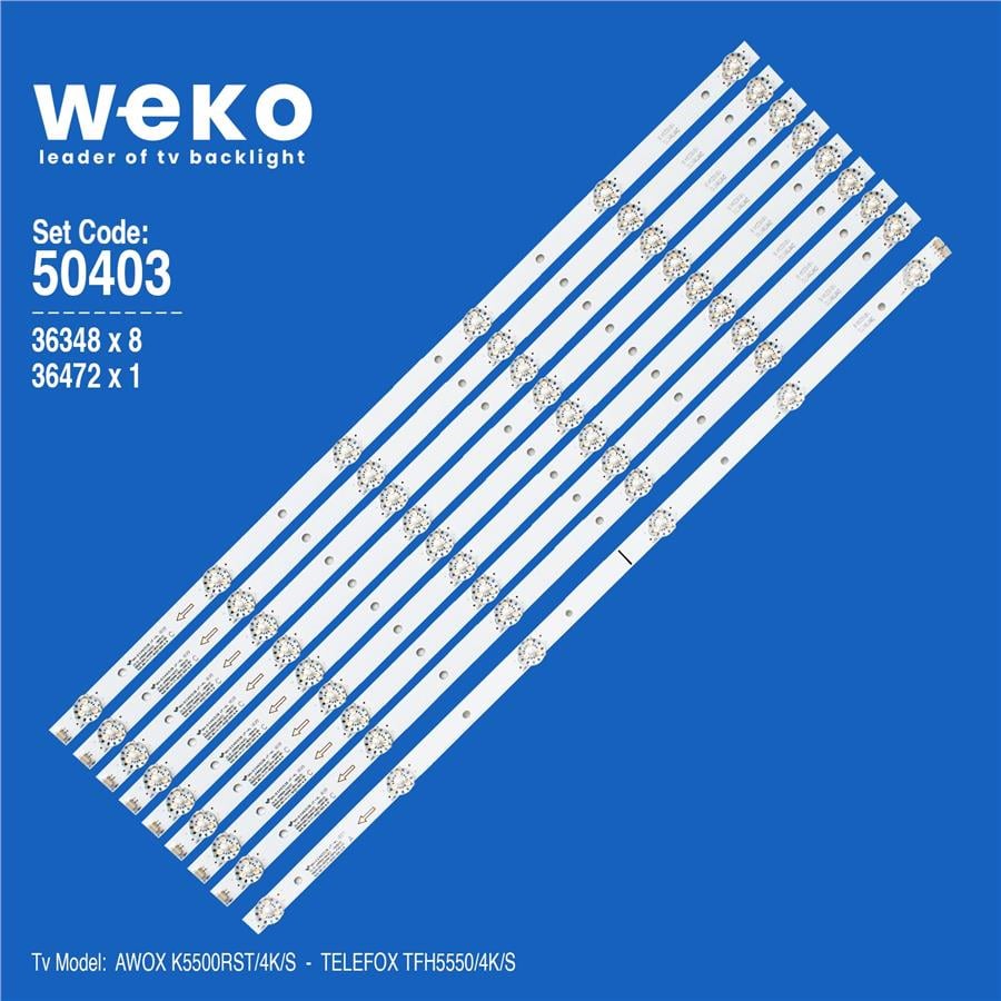 Awox K5500RST/4K/S 55'' inç 9 Adet Tv Led Bar Fiyatı - Merter