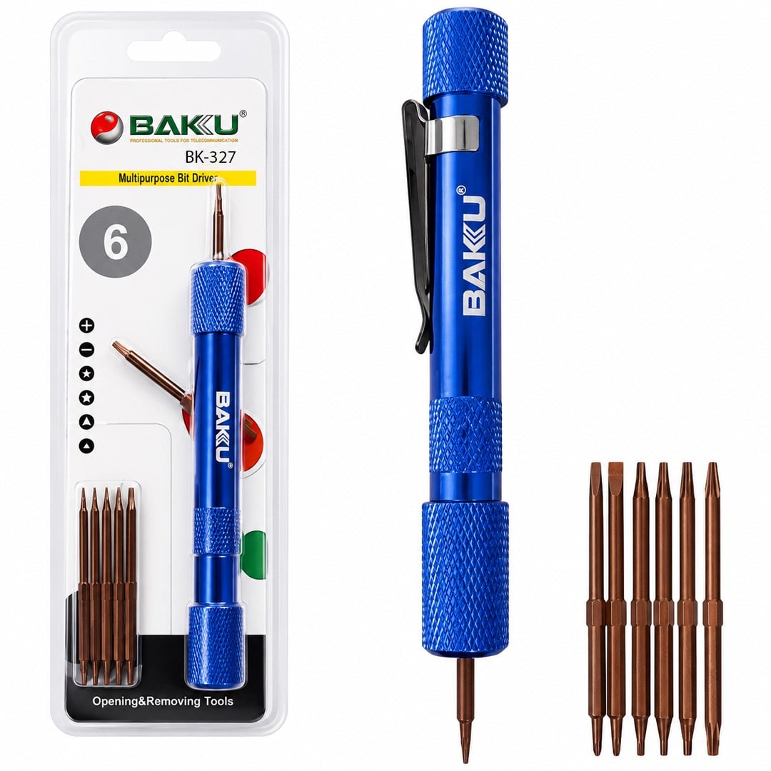 Baku BK-327 Cep Telefonu 6 Uçlu Tornavida Seti Fiyatı - Merter Elektronik