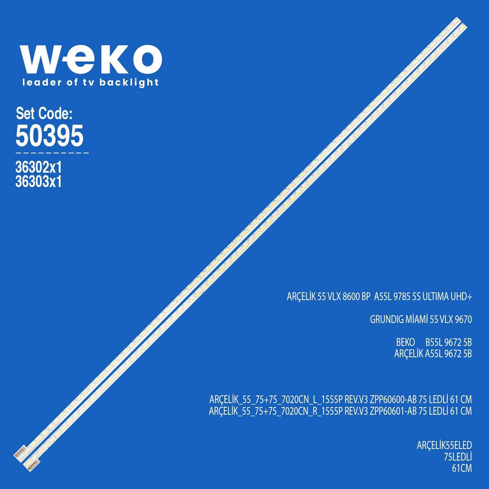 Beko B55L 9672 5B 55'' inç 2 Adet Tv Led Bar Fiyatı - Merter Elektronik