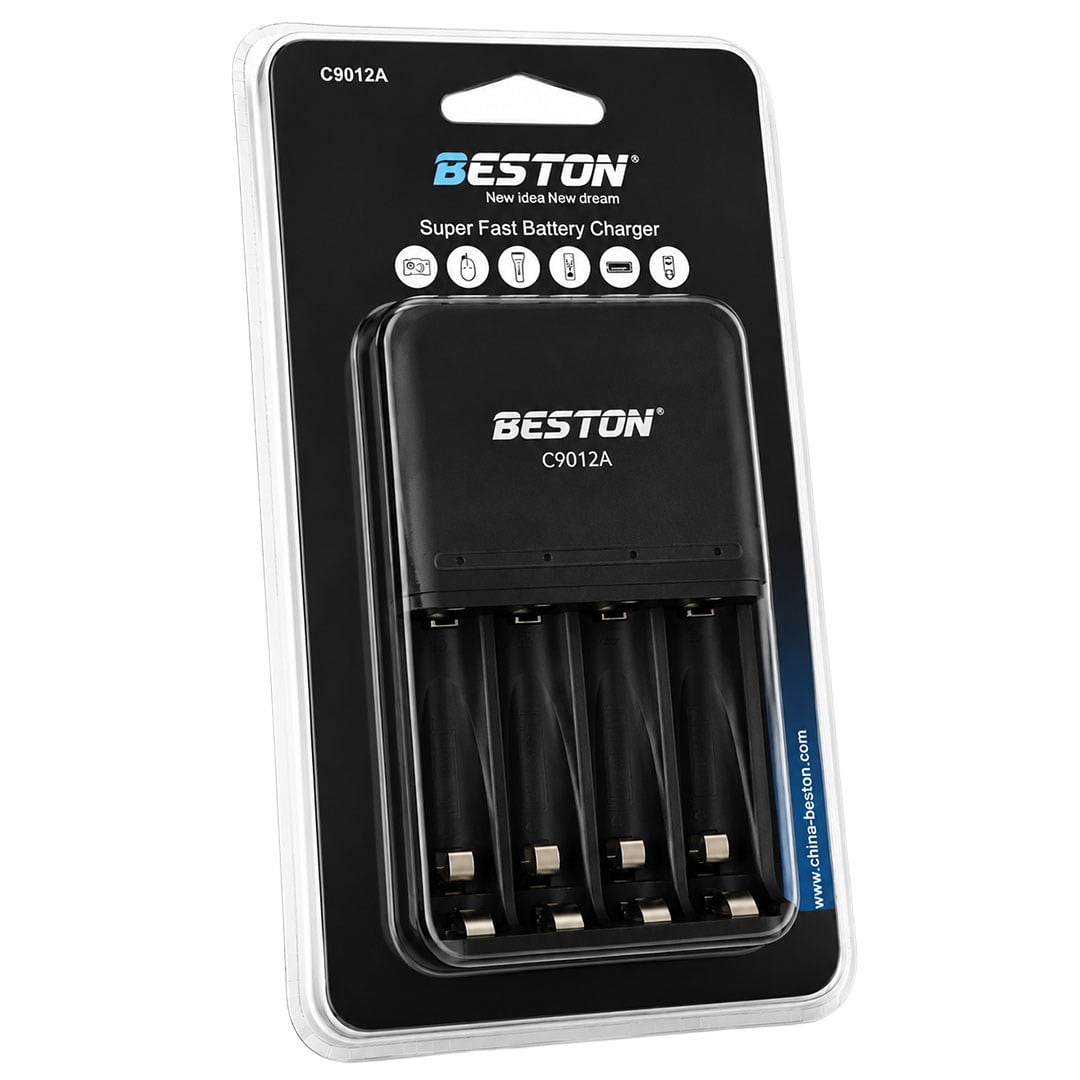 BESTON C9012A AA/AAA 4'LÜ EKRANSIZ PİL ŞARJ CİHAZI Fiyatı - Merter Elektronik