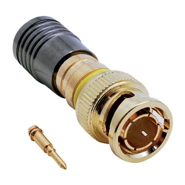 BNC ERKEK RG6 GOLD SIKIŞTIRMALI KONNEKTÖR