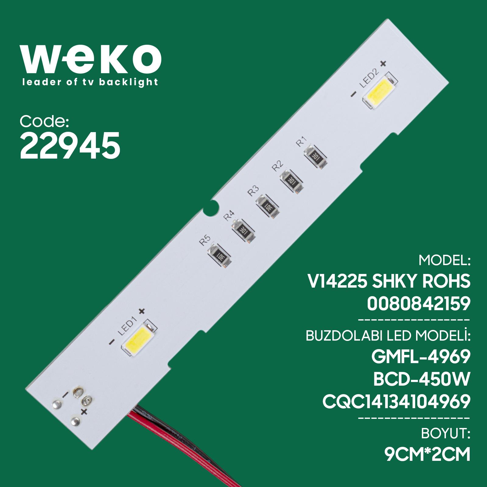 Buzdolabı İç Aydınlatma Ledi CQC14134104969 2 Çipli Fiyatı - Merter Elektronik