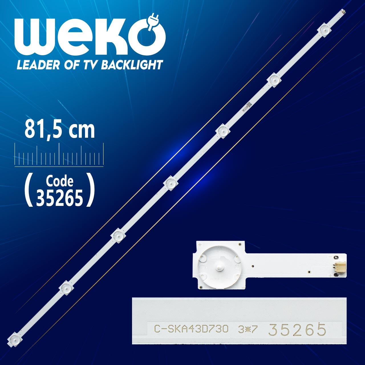 C-SKA43D730 3*7 - YAL13-00715150-00-G09-210-220-3.0-3.2-6216 - 81.5 CM 7 LEDLİ - (WK-412)