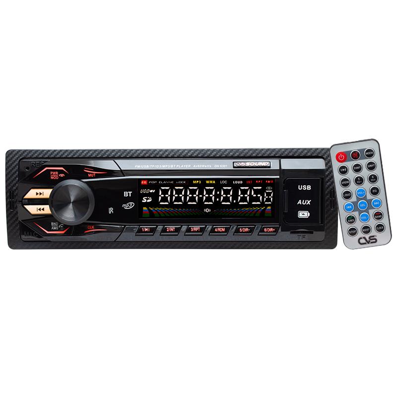 CVS SOUND DN-6301 USB/SD/FM/AUX/BT İSO SOKETLİ MEKANİKSİZ OTO TEYP 4X60 WATT