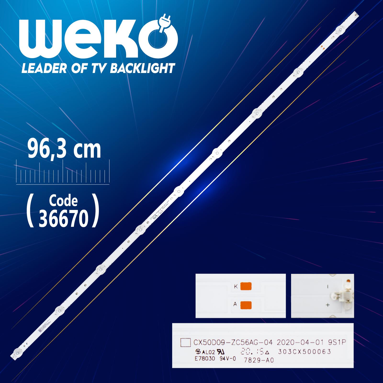 CX50D09-ZC56AG-04 9S1P 303CX50063 9 LEDLİ 96,3 CM