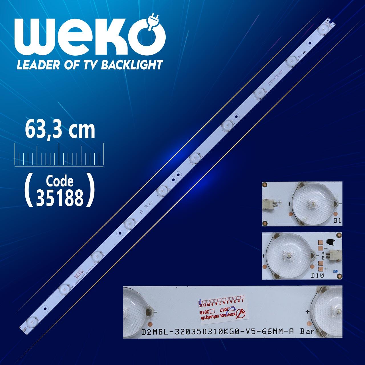 D2MBL-32035D310KG0-V5-66MM-A BAR - 63.3 CM 10 LEDLİ - (WK-492)