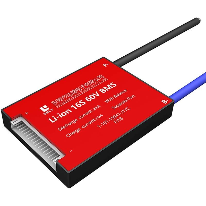 DALY BMS 16S 60V/DEŞARJ 25A/ŞARJ 10A/BALANSLI