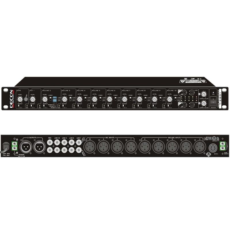 DECON DP-101S 9 KANAL ACİL ANONS PREAMFİ MİXER (ACİL)