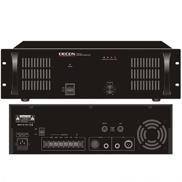 DECON DP-800 800W 4-16 OHM 70-100V RACK MONTAJ 3 U HAT TRAFOLU POWER AMFİ