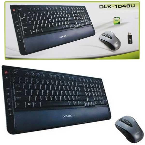 DELUX DLK-1048U MULTİMEDYA WIRELESS KLAVYE+MOUSE SET