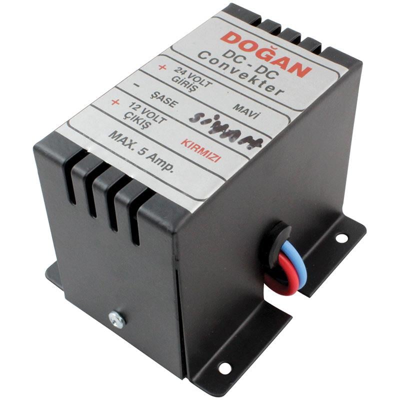 DOĞAN 24V/12 V 5 AMPER OTO KONVERTÖR