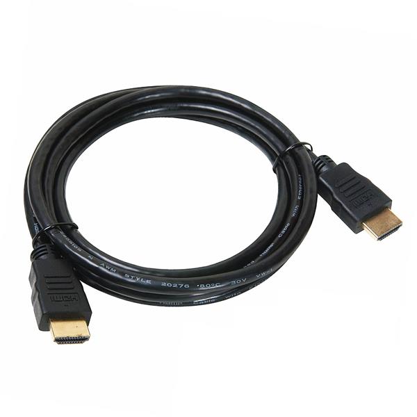 DÜZ SİYAH TİP GOLD UÇLU 1.8 METRE HDMI KABLO