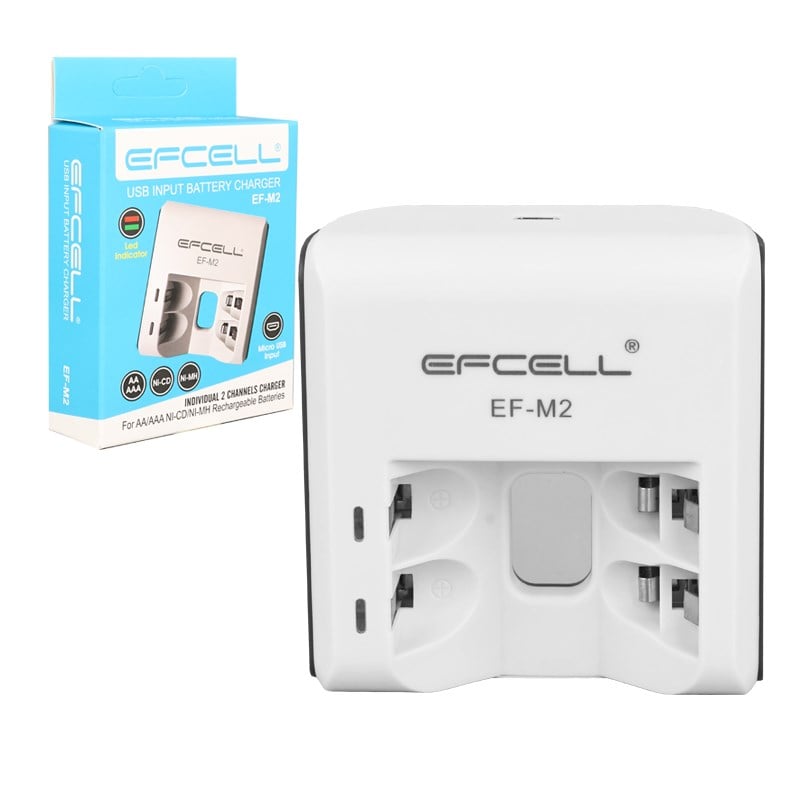 EFCELL M2 AA/AAA 2'Lİ PİL ŞARJ CİHAZI