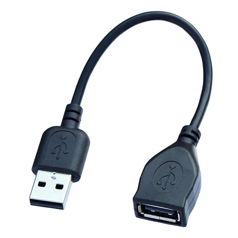 ELEKTROMER 13 CM USB ERKEK TO USB DİŞİ KISA KABLO