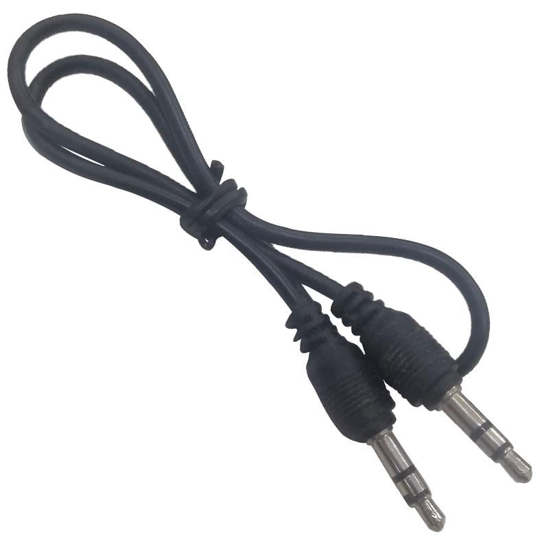 ELEKTROMER 3.5 MM ERKEK/ERKEK 30 CM SİYAH STEREO KABLO