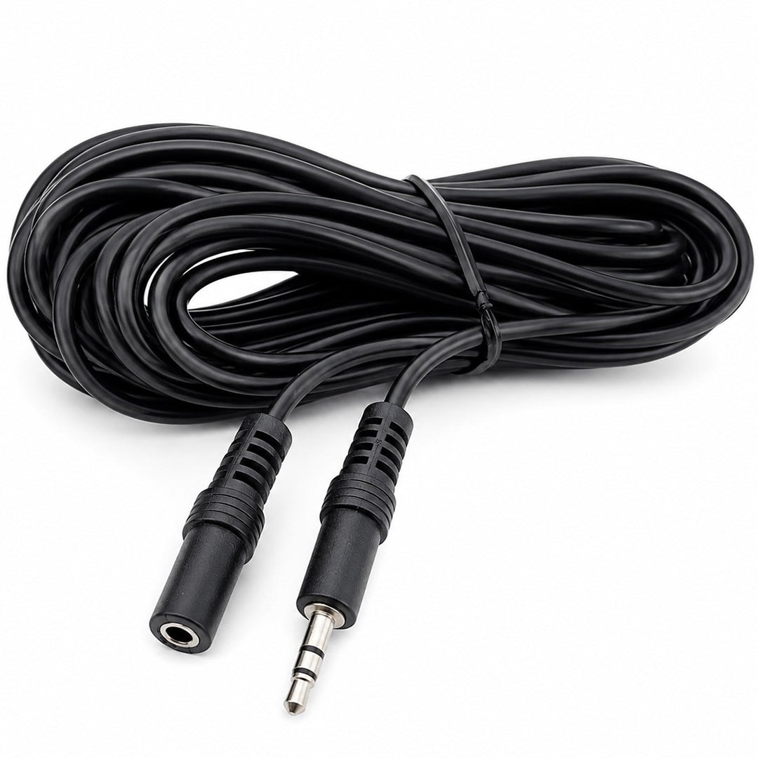 Elektromer EL-8942 10 Metre 3.5mm Stereo Ses Uzatma Kablosu (Erkek-Dişi) Fiyatı - Merter Elektronik