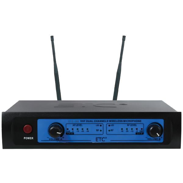 ETC-300 VHF 2 EL KABLOSUZ TELSİZ MİKROFON