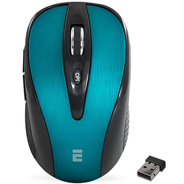 EVEREST CM-890G 6D 1600 DPI ALKALİN PİLLİ LÜKS KABLOSUZ OPTİK MOUSE (MAVİ-GÜMÜŞ-GRİ)