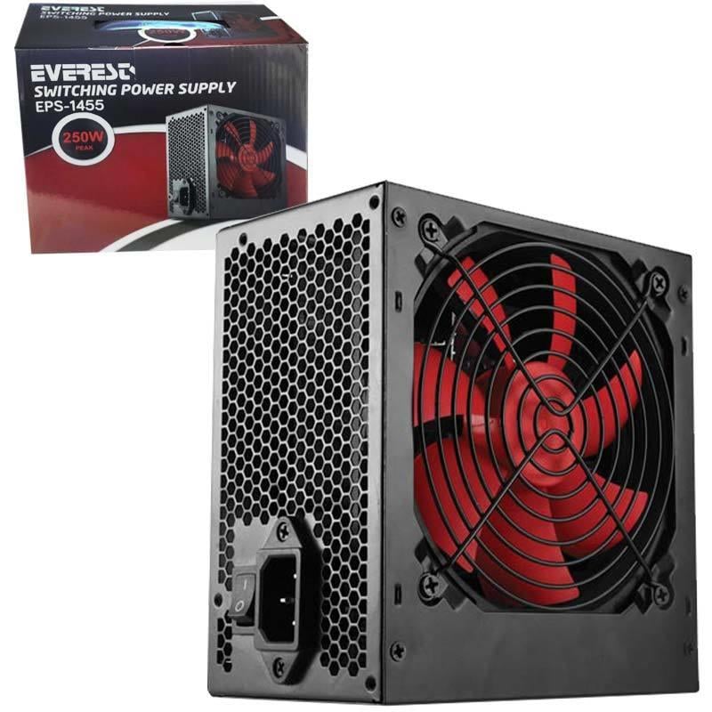 EVEREST EPS-1455 PEAK-250W POWER SUPPLY  * EVEREST EPS-1460X REAL-230W PEAK-280W 20+4 PİN
