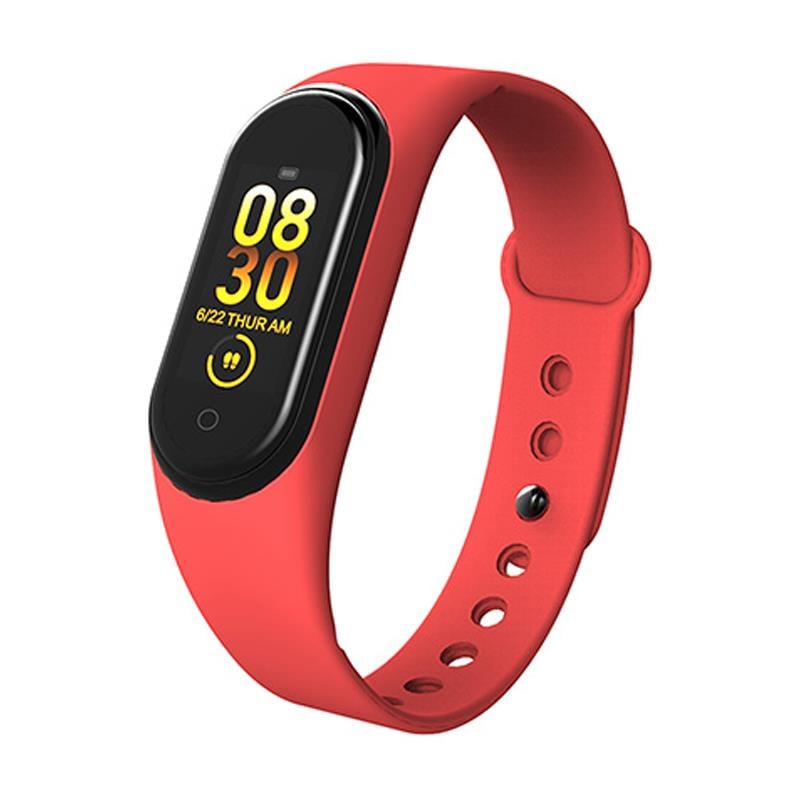 EVEREST EVER FIT W16 ANDROID/IOS VUCUT ISI GÖSTERGELİ KIRMIZI AKILLI BİLEKLİK   SAAT