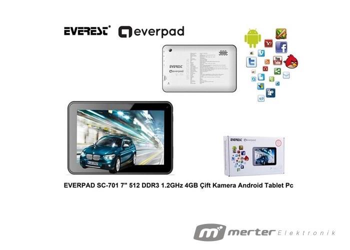 EVEREST EVERPAD SC-701 7 TABLET PC (4GB+ÇİFT KAMERALI)