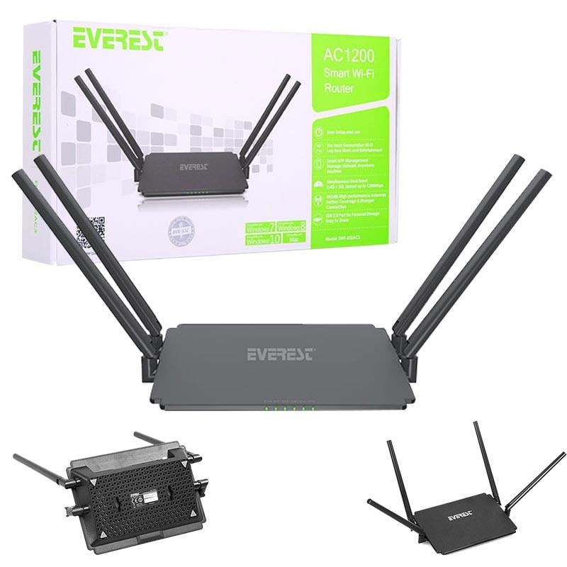 EVEREST EWR-532AC3 1200 MBPS REPEATER+ACCESS POINT+BRIDGE KABLOSUZ ROUTER