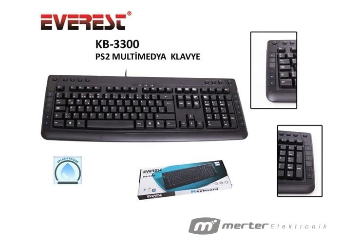 EVEREST KB-3300 PS2 MULTİMEDYA KLAVYE