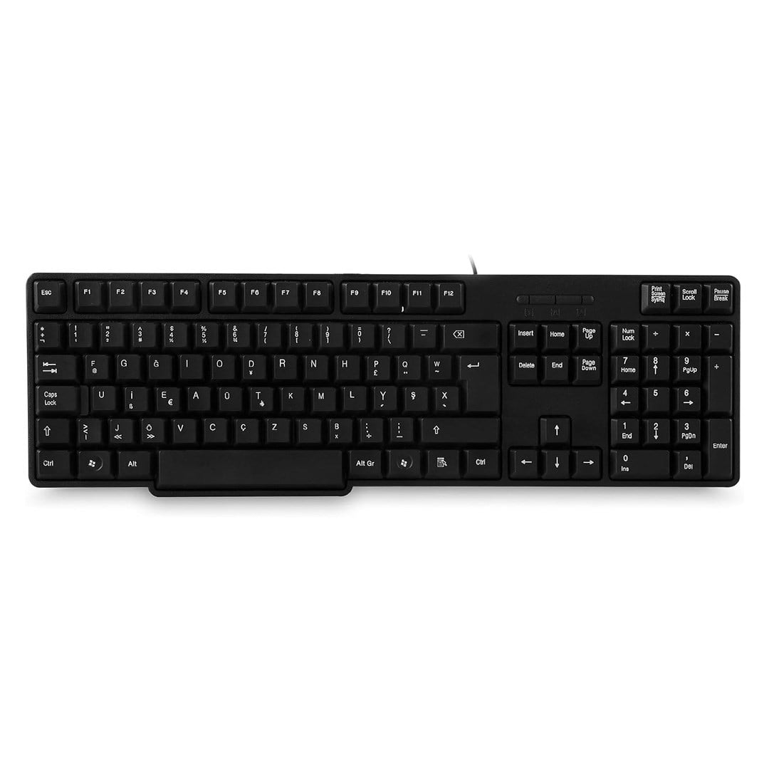 EVEREST KB-517U SİYAH USB KABLOLU STANDART TÜRKÇE F KLAVYE