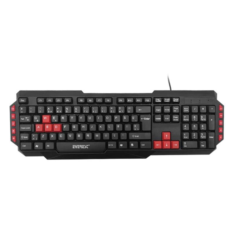 EVEREST KB-G7 ARMOR SİYAH USB Q OYUNCU GAMİNG KLAVYE