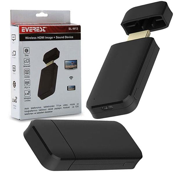 EVEREST SL-W13 KABLOSUZ HDMI HDMI GÖRÜNTÜ+SES AKTARICI