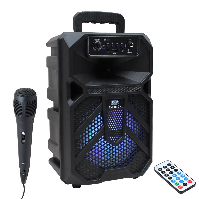 EVERTON RT-401BT USB+SD+FM+BLUETOOTH DESTEKLİ EL MİKROFONLU TAŞINABİLİR HOPARLÖR