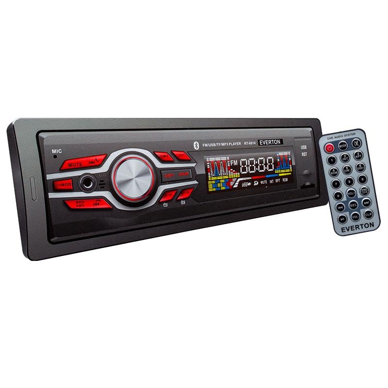 EVERTON RT-6014 USB/TF/FM/AUX/BT BLUETOOTHLU MEKANİKSİZ OTO TEYP 4X50 WATT