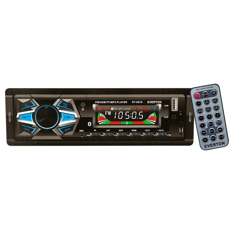 EVERTON RT-6018 USB/SD/FM/AUX/BT BLUETOOTHLU MEKANİKSİZ OTO TEYP 4X50 WATT