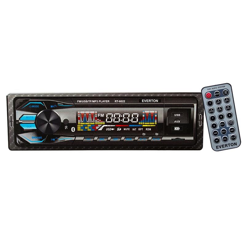 EVERTON RT-6022 ÇİFT USBLİ - USB/SD/FM/AUX/BT BLUETOOTHLU MEKANİKSİZ OTO TEYP 4X50 WATT