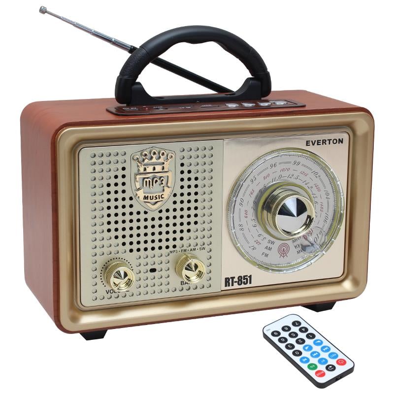 EVERTON RT-851BT USB/SD/FM/BLUETOOTH DESTEKLİ NOSTALJİK RADYO
