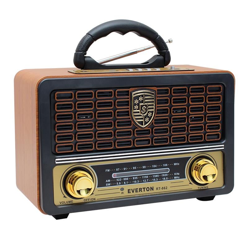 EVERTON RT-862BT USB/SD/FM/BLUETOOTH DESTEKLİ KUMANDALI NOSTALJİK RADYO