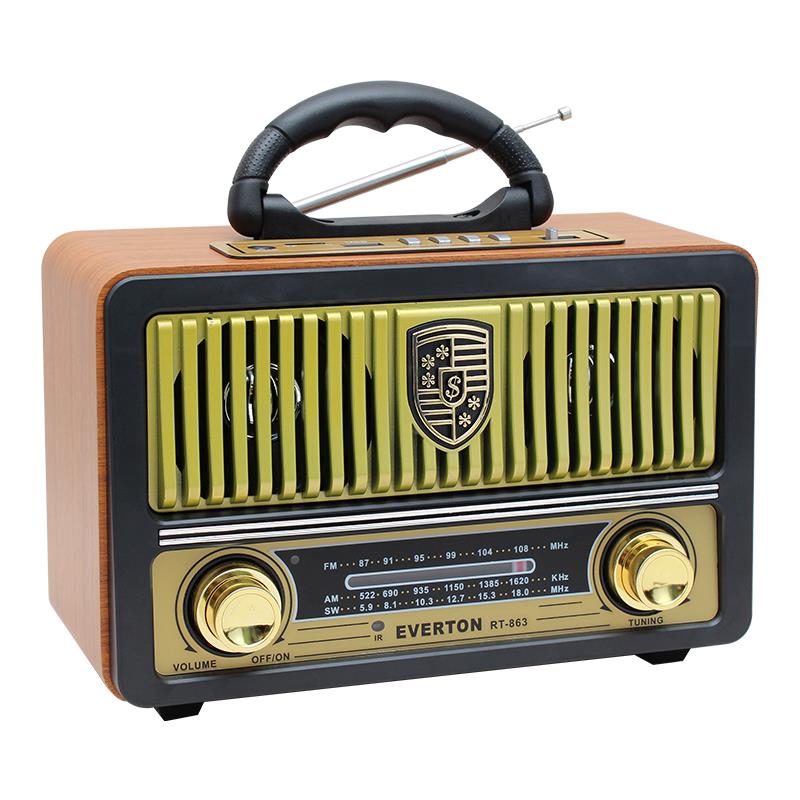 EVERTON RT-863BT USB/SD/FM/BLUETOOTH DESTEKLİ KUMANDALI NOSTALJİK RADYO
