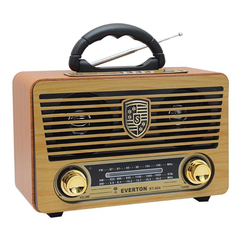 EVERTON RT-864BT USB/SD/FM/BLUETOOTH DESTEKLİ KUMANDALI NOSTALJİK RADYO