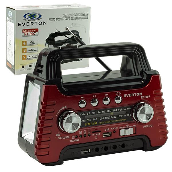 EVERTON RT-907 USB/SD/FM/SW SOLAR PANEL GİRİŞLİ MÜZİK KUTUSU