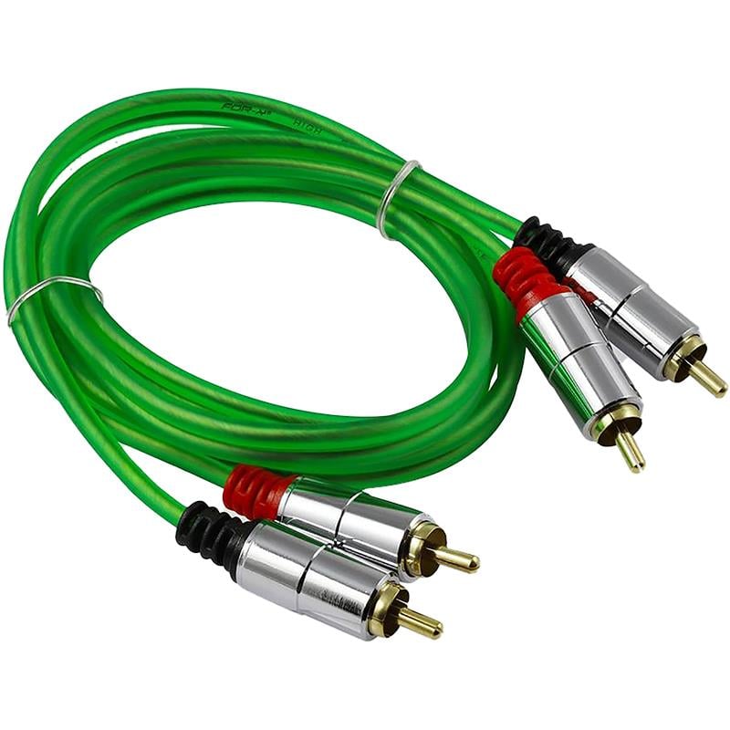 FOR-X X-1013 2 RCA + 2 RCA SİLİKONLU BAKIR 1 METRE KABLO